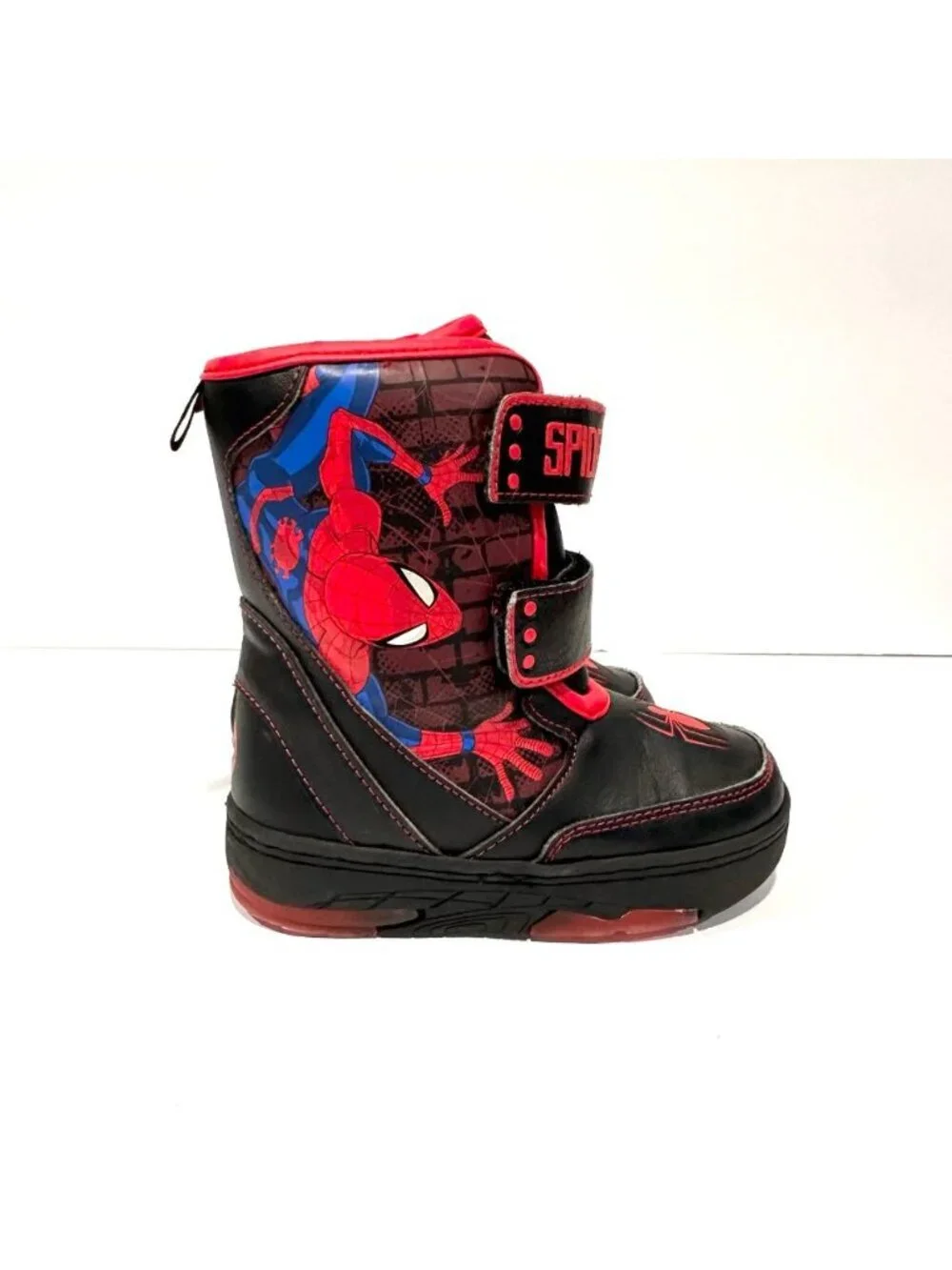 Marvel Spider-Man Light Up Kids Winter Snow Boots